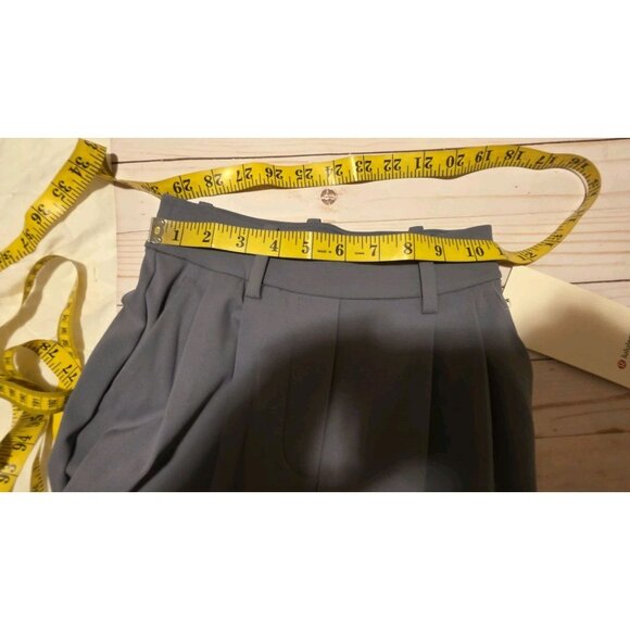 Lululemon Pants Womens XXXS 30L Day Drift Pleated HighRise Wide Leg Trouser Gray - Picture 7 of 9